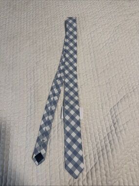 Crewcuts Blue and White Gingham Necktie